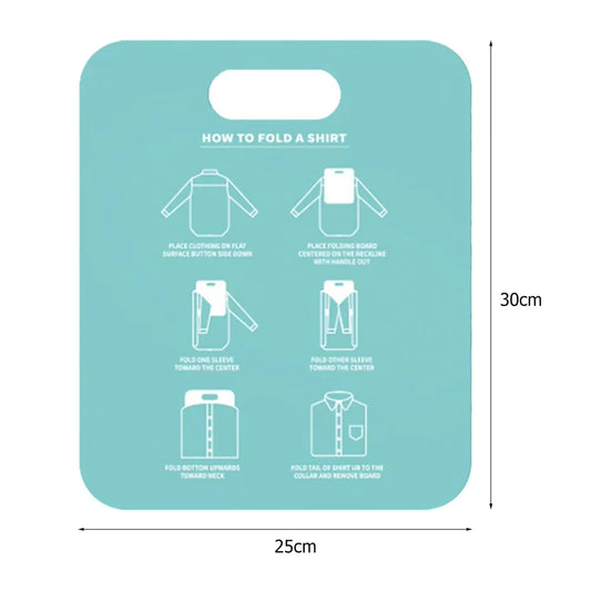 Plastic Clothes Folding Board Easy and Fast Kids Laundry Folder Shirt Folding Board Home Storage Tool for Kid Children Adults